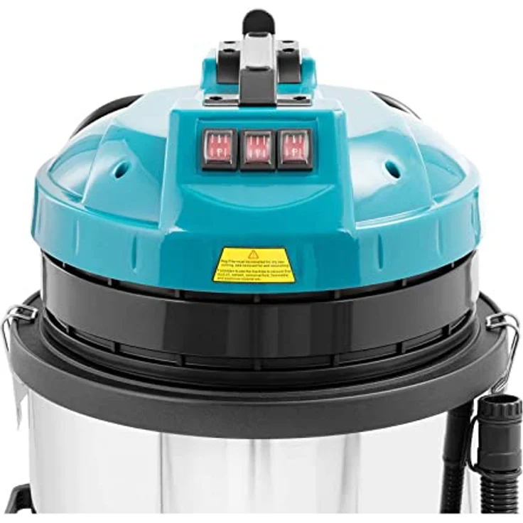 Ulsonix Floor CLEAN 80PRO+ Nass-Trockensauger 3000 W 80 L Nasssauger Industriestaubsauger Industriesauger - Edelstahl-Gehäuse, leistungsstarker Motor, 3 Leistungsstufen – Bild 2
