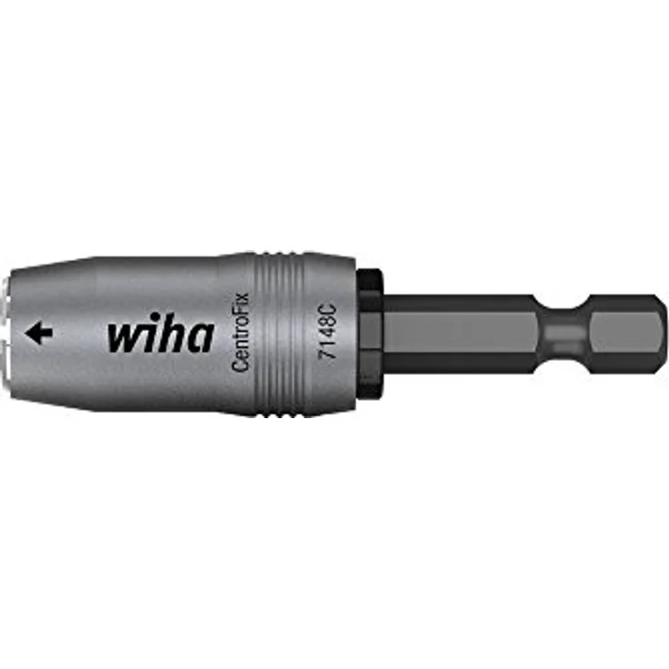 Wiha 39133 CentroFix Force Schnellwechselhalter, magnetisch, für Bits Form E 6,3, 60mm, mit Neodym-Magnet und EasyOut Funktion – Bild 1