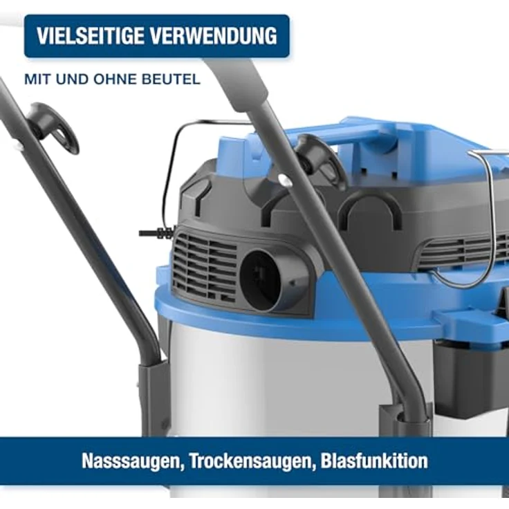 Hyundai Nass- / Trockensauger VCWD1650E, 1600 W, 50l, Edelstahltank, Gebläsefunktion – Bild 4
