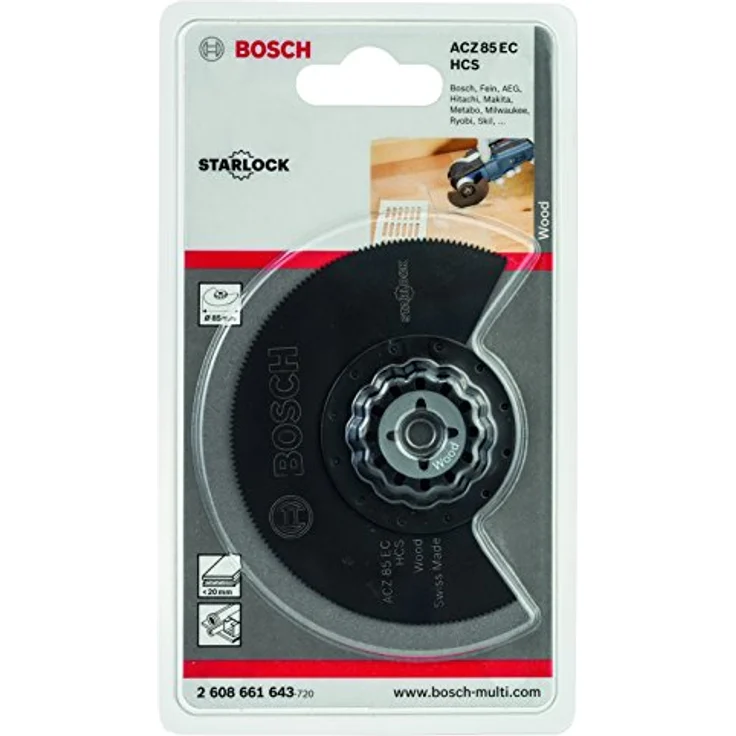 Bosch Professional Segmentsägeblatt Holz (für Multifunktionswerkzeuge Starlock (ACZ 85 EC)) – Bild 2