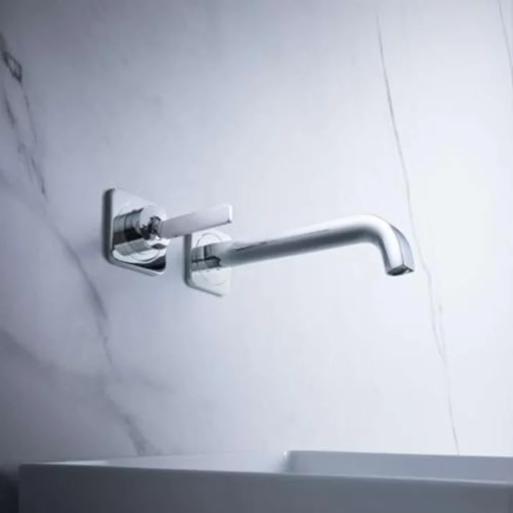Axor Citterio E, Einhebel-Waschtischarmatur mit komfortablem Auslauf 220 mm, verchromt, automatische Durchflussbegrenzung 5 l/min – Bild 3