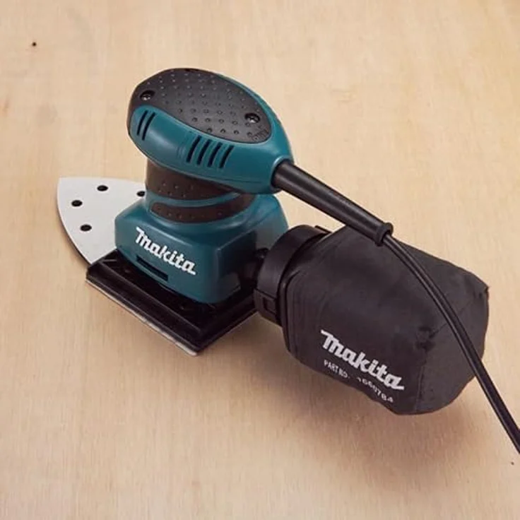 MAKITA BO4565K SCHWINGSCHLEIFER 200 W, Schwarz, Blau – Bild 2