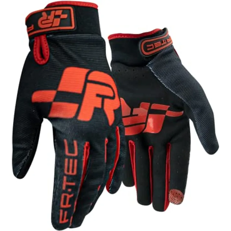 FRTEC SimRacing Gloves, Arbeitshandschuhe mit exzellenter Griffigkeit und Touchscreen-Funktion, in 3 Farben (grau, schwarz, rot)
