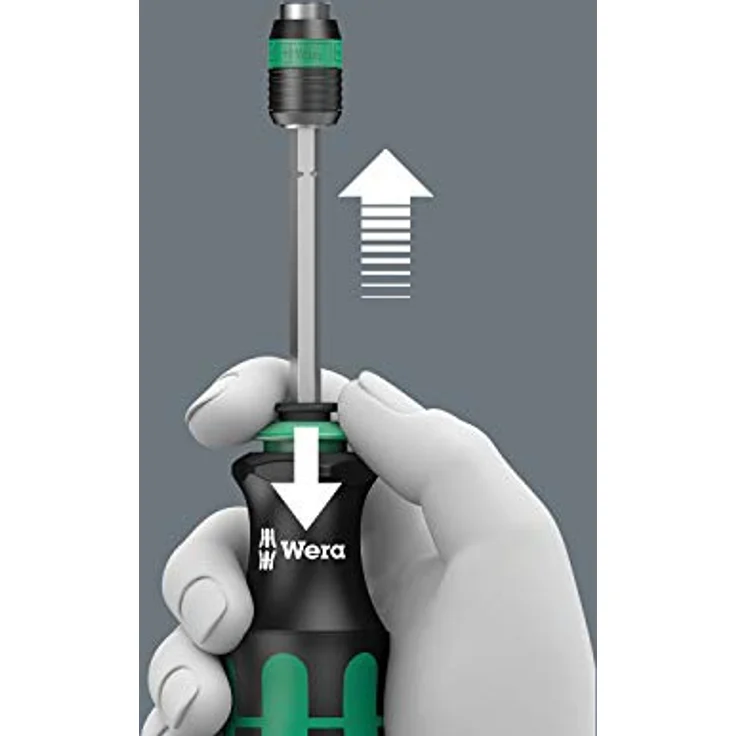 Wera Kraftform Kompakt 25, 7-teiliges Werkzeugset mit Bajonett- und Rapidaptor-Technologie, kompakt und ergonomisch – Bild 4