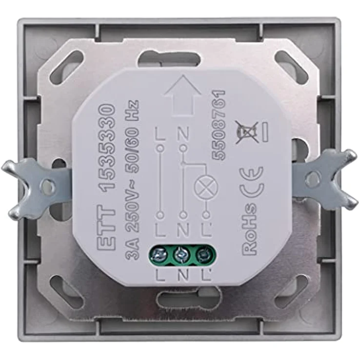 Unterputz IR Bewegungsmelder McPower ''Flair'' 160°, 500W, LED geeignet, anthrazit – Bild 2