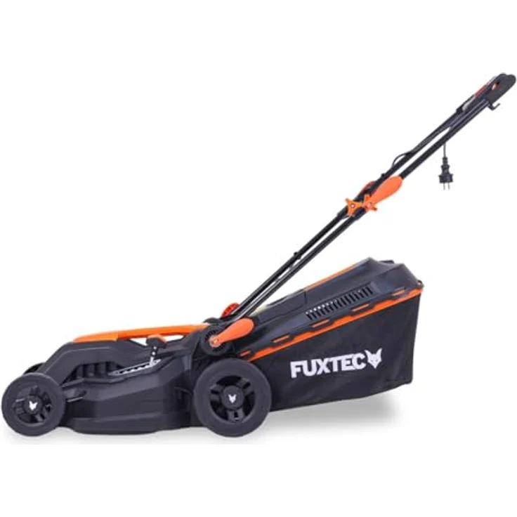 FUXTEC Elektro Rasenmäher mit Kabel FX-RME38-38cm mit 40L Grasfangkorb - nur 12kg - Schnitthöhe 20-70mm - 1600Watt & 220V – Bild 3