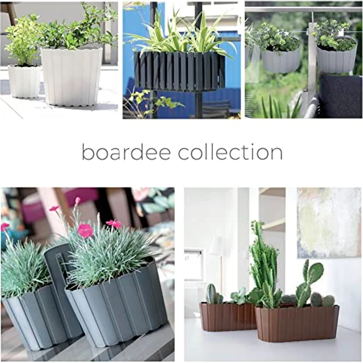 Jardinera para balcón BOARDEE FENCYCASE, dimensiones (mm) 580x180x162, color Antracita – Bild 2