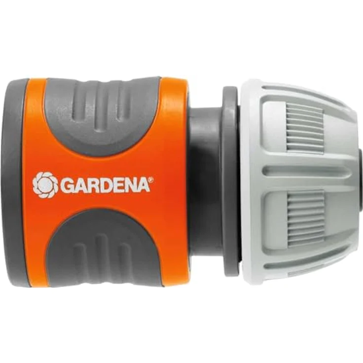 GARDENA Schlauchverbinder 13 mm (1-2 Zoll) und 15 mm (5-8 Zoll): Steckverbinder für den Schlauchanfang, Griffmulden, einfache Montage, verpackt (18215-20) Bewässerungszubehör – Bild 2