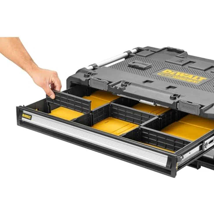 Dewalt ToughSystem dxl Modul mit zwei Schubladen, robuster Kunststoff-Korpus, kompatibel mit ToughSystem 1.0 und 2.0 – Bild 31