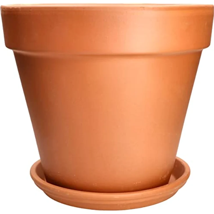 KOTARBAU® Blumentopf Übertopf aus italienischer Terrakotta ⌀ 35 cm, dekorativ für Innenräume und Gärten, atmungsaktives Material mit einzigartigem Design – Bild 4