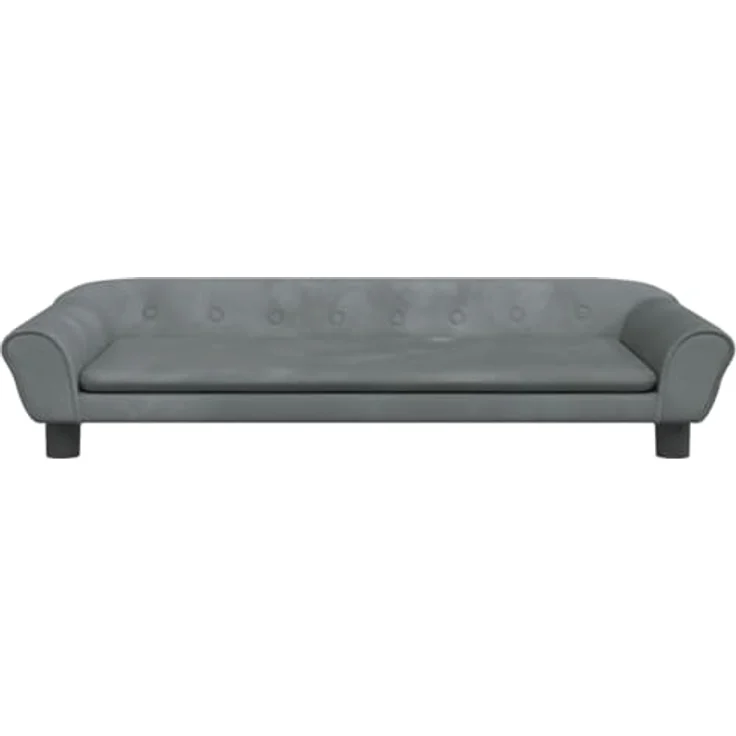 vidaXL Hundebett Dunkelgrau 100x50x21 cm Samt – Bild 3