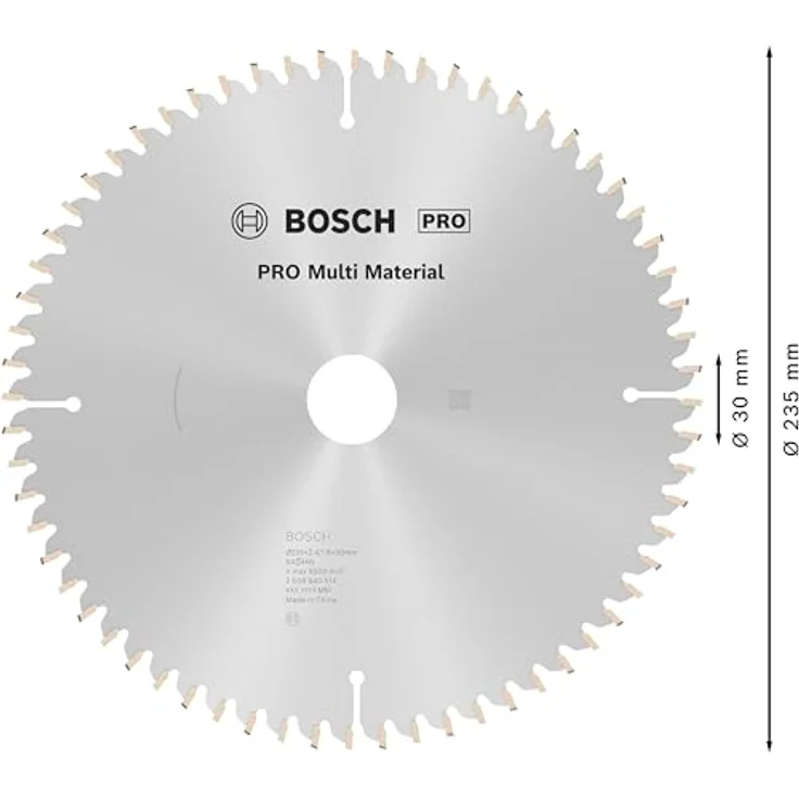 Bosch Professional Kreissägeblatt (für Multi Material, AußenØ: 235 mm, Bohrung: 30 mm, Zubehör für Kreissägen) – Bild 3