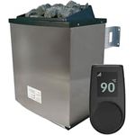 Karibu Saunaofen-Set 9 kW, mit Außensteuerung und WiFi-Steuerung, inklusive Temperaturfühler, Kindersicherung und Überhitzungsschutz