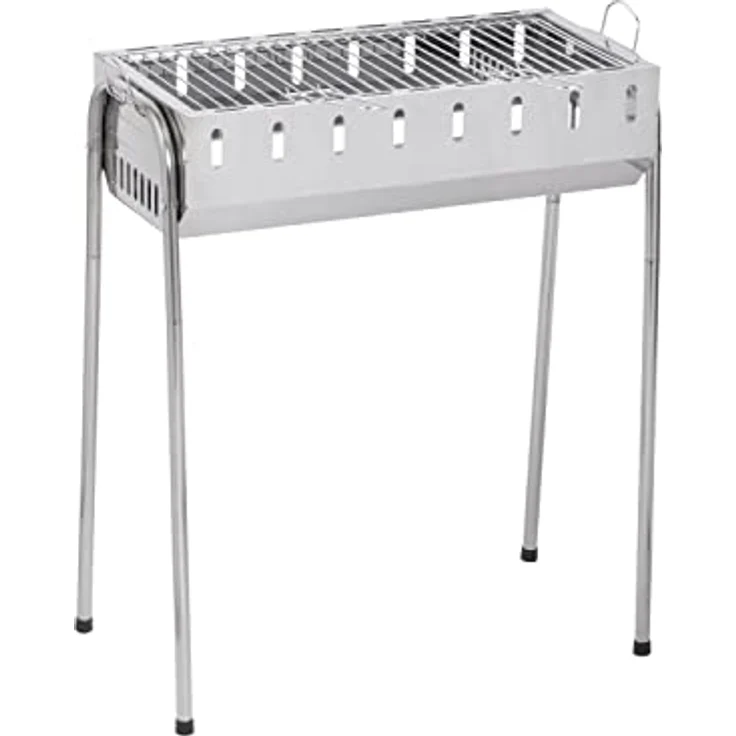 Grill Schaschlikgrill Mangal Barbecue Holzkohlegrill Edelstahl inkl. 8 Grillspieße – Bild 4