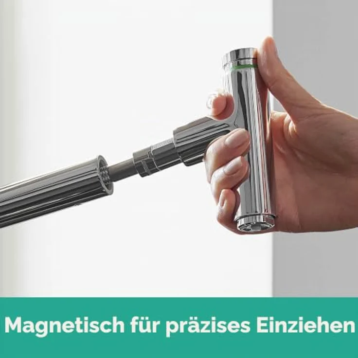 hansgrohe 320 Metris Select M71, Einhebel-Küchenmischer mit ausziehbarem Auslauf und SoftStart Technologie, Chrom – Bild 7