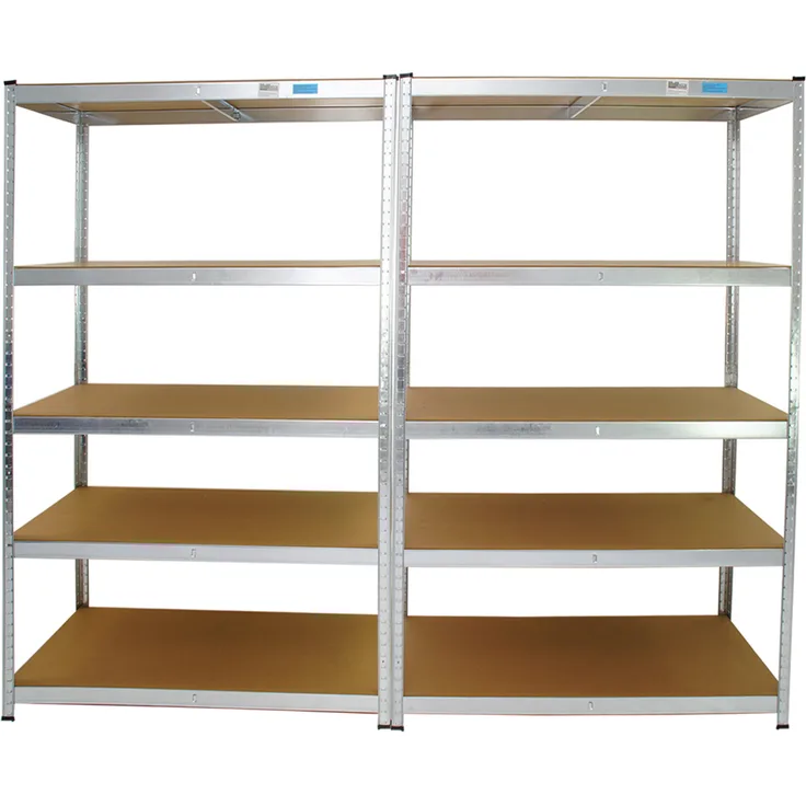 2er Set Schwerlastregal 180x120x60 cm Lagerregal 875 kg Traglast Werkstattregal Weitspannregal