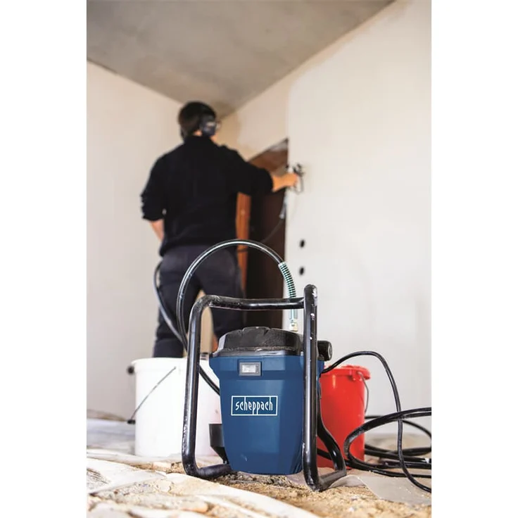 Scheppach ACS3000 AIRLESS Farbsprühsystem 517 mm Düsendurchmesser Schlauchlänge 7,6 m max. Förderdruck 207 bar Fördermenge 1,1 ml/min Farbsprühgerät 750W für Lacke und Farben – Bild 7