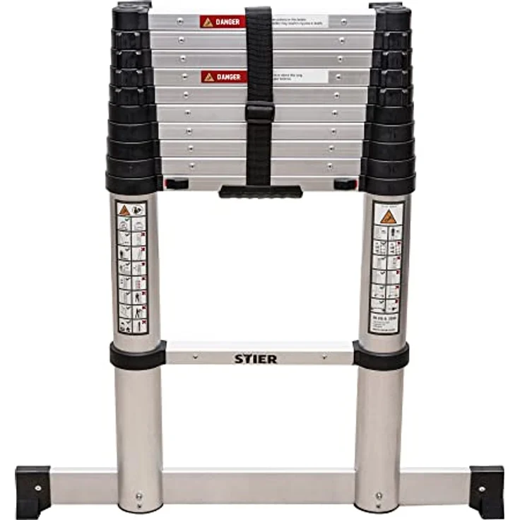 STIER Teleskopleiter Premium+ 3,2 m 11 Sprossen – Bild 5