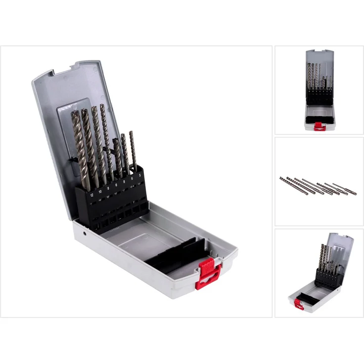 Bosch SDS Bohrer Satz 7tlg Pro Box plus-7X, 5/6/6/8/8/10/12mm – Bild 2