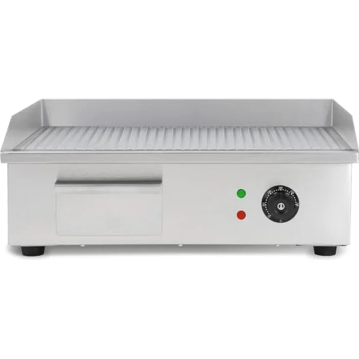 VERTES Grillplatte FA6-G8-03, Elektrogrill 3000 W mit Edelstahl-Oberfläche, 55 x 35 cm, Temperaturbereich 50 bis 300 °C – Bild 3