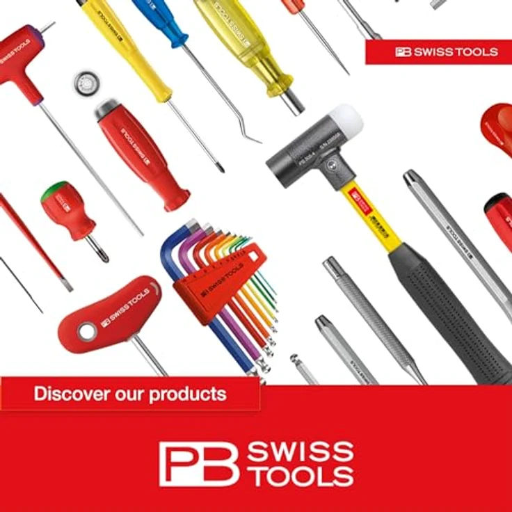 PB Swiss Tools Mini Schraubendreher Set PB 513 | 100% Swiss Made, 6-teilig mit Duplex-Wechselklingen, Torx, Kreuzschlitz, Schlitz, Innensechskant in kompakter Kunstleder Rolltasche – Bild 5