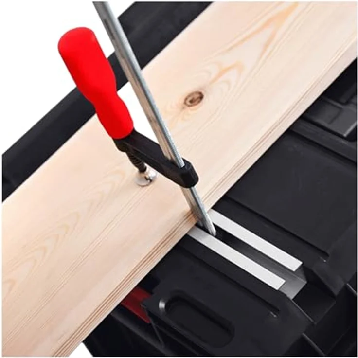 Tool Brothers Rhino XXL Werkzeugkoffer Work+, Höhe XL, 52 l, stapelbar, IP66, mit Aluminium-Montageschienen und herausnehmbaren Trennfächern – Bild 3