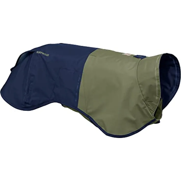 RUFFWEAR Sun Shower Regenponcho, Leichter wasserdichter Regenmantel für Hunde, Größe: X-Large, Midnight Blue