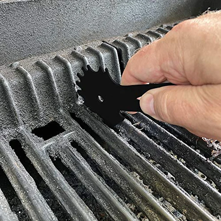 OUTSET 76488 Universal Grillrostschaber und Reinigungswerkzeug für Verschiedene Gittergrößen 1 EA, schwarz – Bild 5