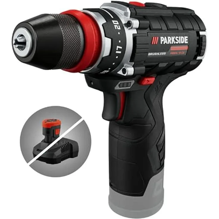 PARKSIDE PERFORMANCE® 12V Akku-Bohrschrauber »PBSPA 12 C3«, ohne Akku und Ladegerät
