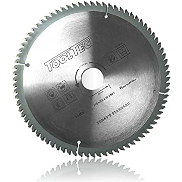 Profi Kreissägeblatt 210 x 30mm für HM NE Metall 80 Z 3 Reduzierringe Sägeblatt extra viele Zähne Alu Kunststoff Eisen (1, Kreissägeblatt) – Bild 1