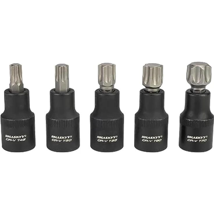 HASKYY Drehmomentschlüssel Set 1/2" 50-350 Nm Auto PKW KFZ Verlängerungsstange Bits Nüsse Werkstatt Service Werkzeug Satz – Bild 5