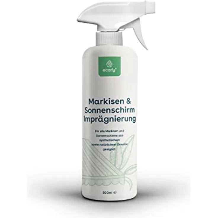 eco:fy Markisen und Sonnenschirm Imprägnierung Spray Sonnensegel Schutz vor Feuchtigkeit und Schmutz UV-stabil (0,5 Liter)