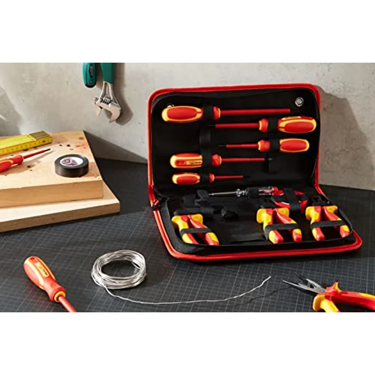 Brüder Mannesmann Werkzeug M11214 VDE Schraubendreher Zangen-Satz, 14-tlg – Bild 5