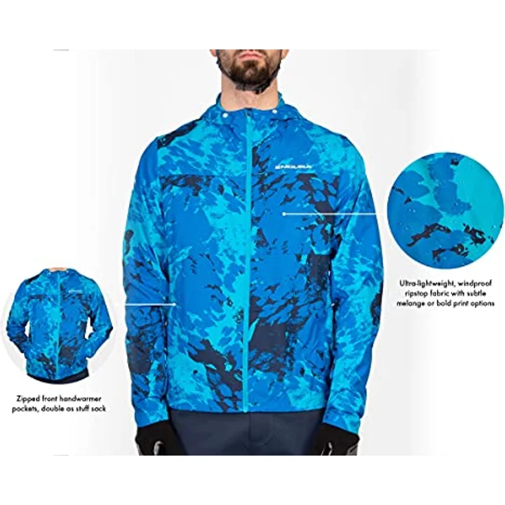 Endura Hummvee WP Shell Jacke schwarz Größe XL, Ultraleichtes winddichtes Ripstop-Gewebe, wasserabweisende Beschichtung – Bild 4