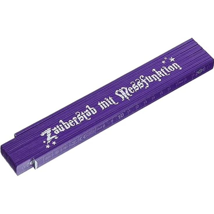 TOX Zollstock 2m in lila - Meterstab aus Buchenholz mit Winkelmessfunktion und farbigen Dezimalzahlen – Bild 4