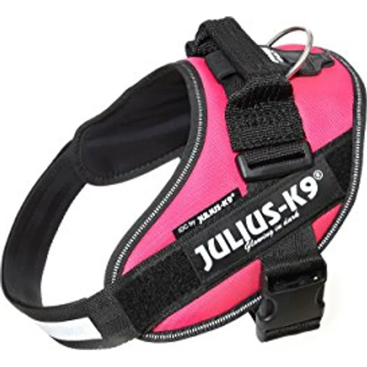 Julius-K9 K9 IDC POWERGESCH GR 0 ROSA 58 (0, Hund, Allgemein), Halsband + Leine, für Hunde bis 25 kg, mit reflektierenden Details
