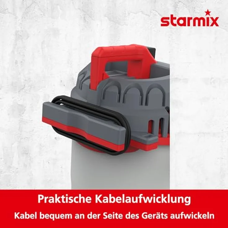 Starmix Nass- Trockensauger Flexo P-1420 (1400 Watt, Industriesauger mit 20 l Behälter, mit Blasfunktion, Filterabreinigung, max. 216 mbar, Sauger für Baustelle + Werkstatt) 110103 – Bild 3