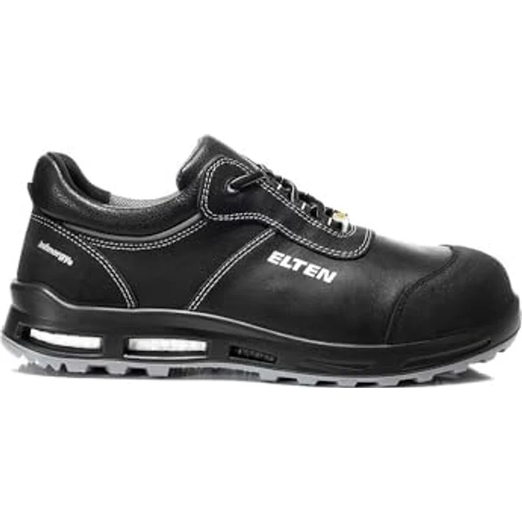 ELTEN REACTION XXT Low ESD S3S Sicherheitsschuh, Rindleder mit atmungsaktivem Textilfutter, gepolsterte Lasche, PU/PU Sohle WELLMAXX TRAINERS – Bild 2