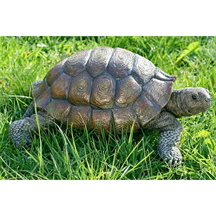 MFF Schildkröte Slowmotion - Länge 34 cm - Gartenfigur Deko Tierwelt – Bild 6