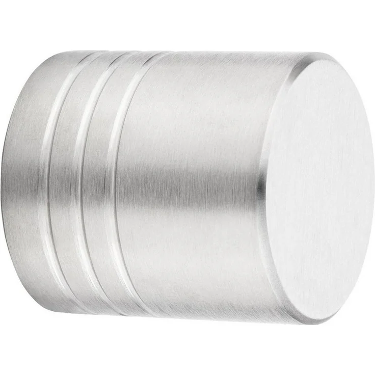 SO-TECH® Möbelknopf BRISTOL Ø 15 mm Edelstahl gebürstet, modern Knopf Knauf incl. Schraube - Edelstahl, Höhe: 20 mm, Durchmesser: 15 mm - Preisvergleich – Bild 1