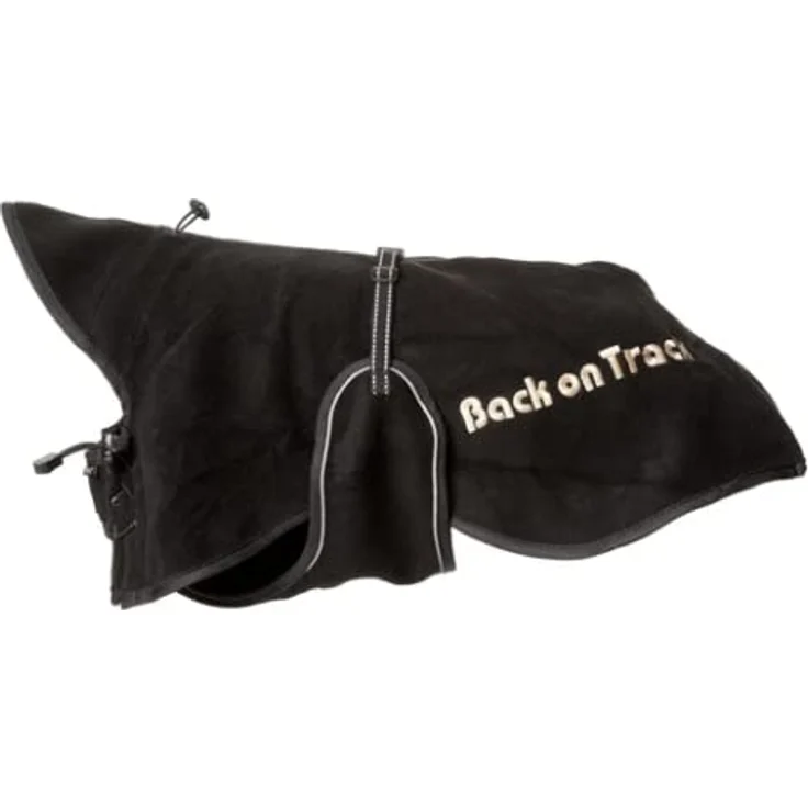 Back on Track Hundemantel mit Fleece, XL, 46 cm Rückenlänge, warme und schützende Übergangsdecke mit verstellbarem Gürtel und Reflexen – Bild 3