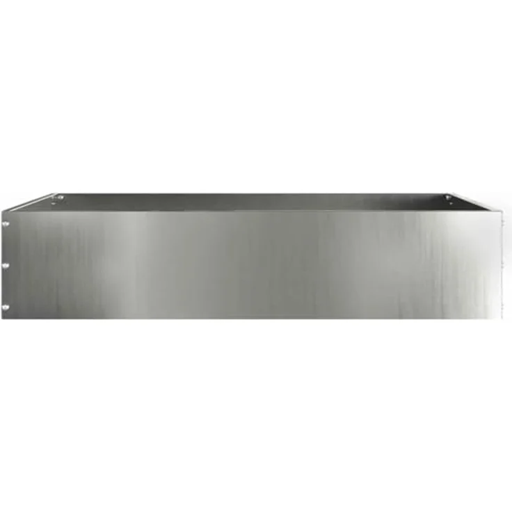 vidaXL Beetumrandung Raseneinfassung aus verzinktem Stahl, quadratisch, 60 x 60 x 13 cm, Silber, wetterfest und langlebig – Bild 5