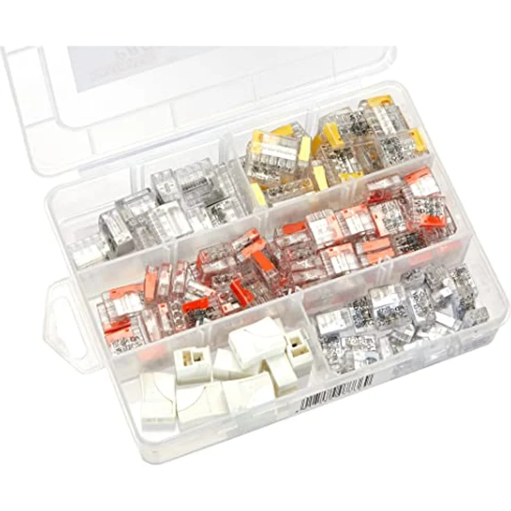Profi Depot Steckklemmen-Box Kompakt, 150 Stück, 1 mm² - 2,5 mm², platzsparende Verbindungstechnik ohne Werkzeug – Bild 3