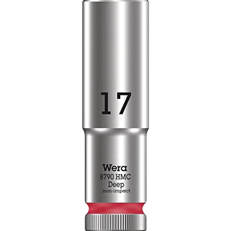 Wera 8790 HMC Deep Steckschlüsseleinsatz, ½″ Antrieb mit Kugelfangrille für tiefliegende Verschraubungen, inkl. Take it easy Werkzeugfinder – Bild 1
