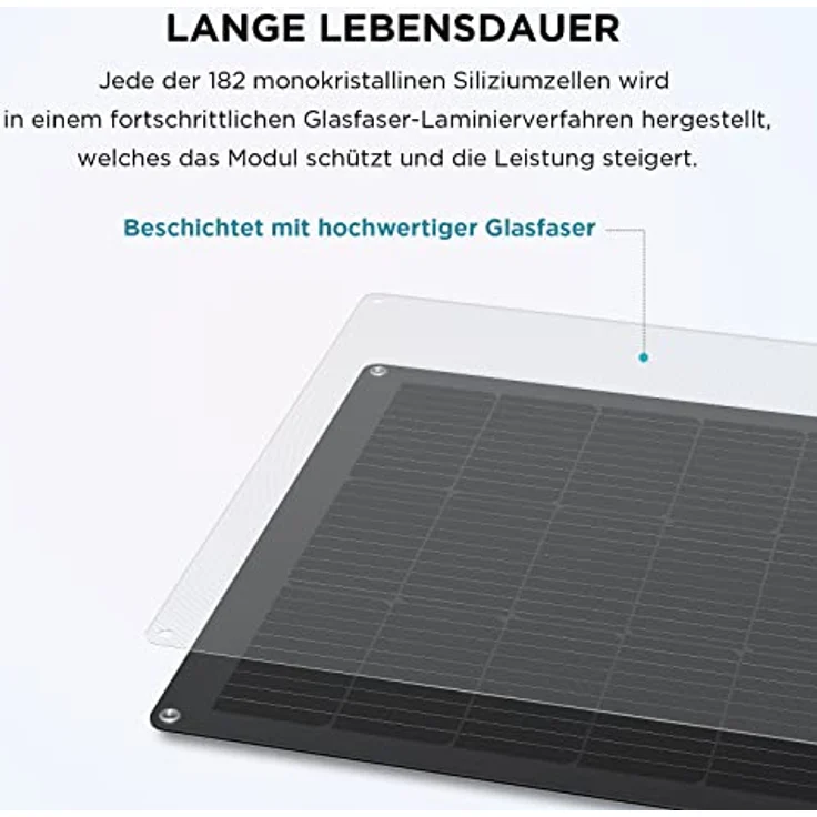 Ecoflow 100W Solar Panel Flexibles Monokristallines Solarpanel IP68 hocheffizient Solarmodul Solarzelle Photovoltaik für Wohnmobile, Dächer, Van Boote, ohne Solarpanelkabel – Bild 5