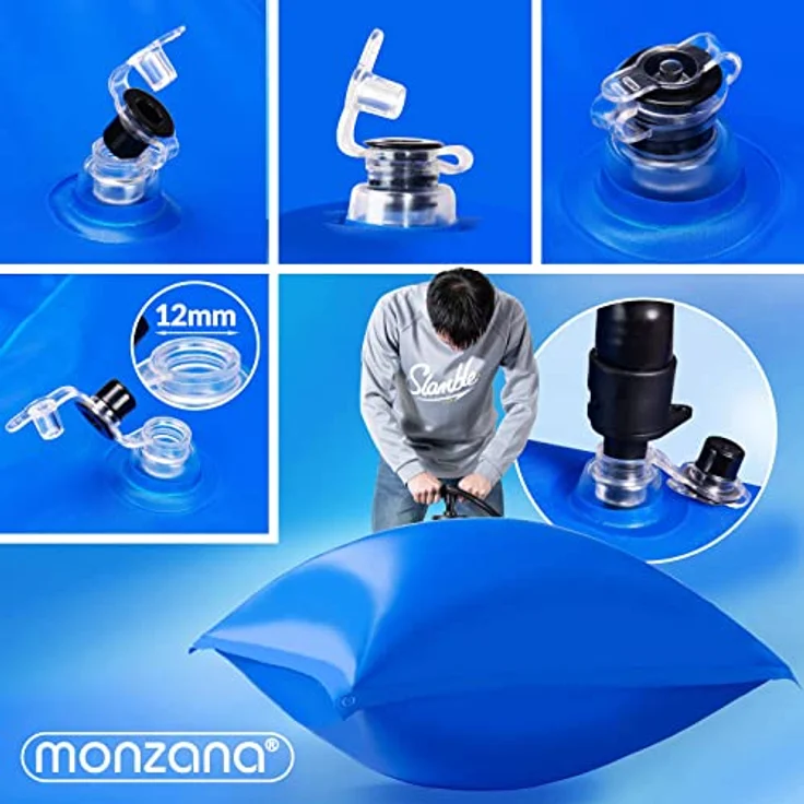Monzana Poolkissen bis -20°C Winter XL Luftkissen XXL inkl. Seil PVC Doppelnaht Sicherheitsventil Ösen Pool Abdeckung Überwinterung - Preisvergleich – Bild 3