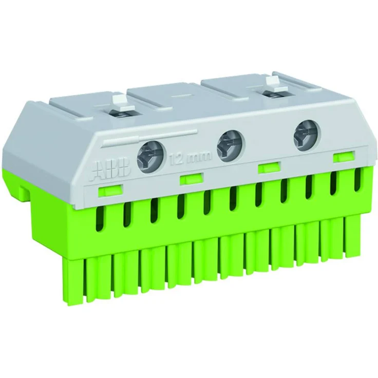 Striebel & John 2CPX062759R9999 ZK113G, PE Quick-Steckklemme für Quick-Steckträger, flexibel bis 25mm², werkzeuglose Montage, grün – Bild 1