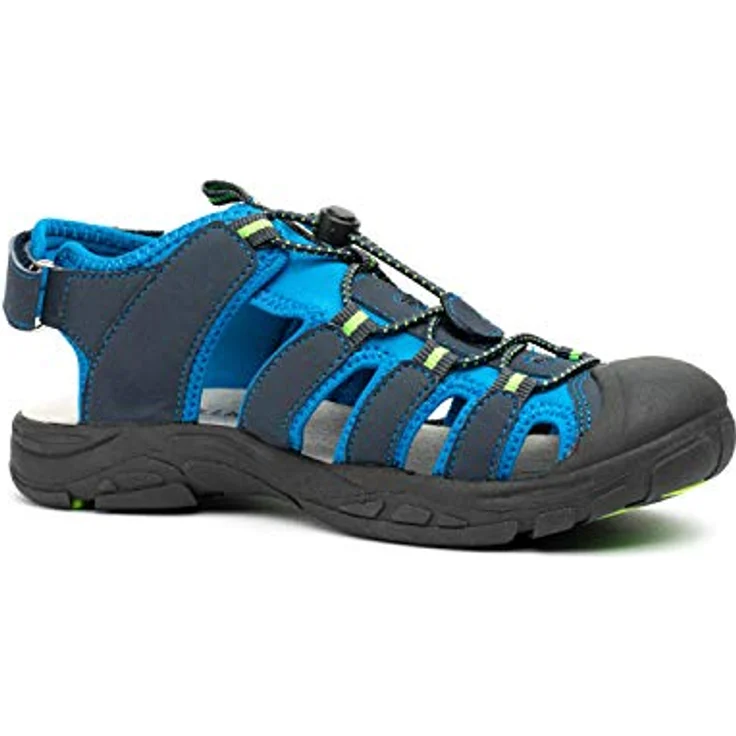 TROLLKIDS Kvalvika Kinder Outdoorsandale Zehenschutz, Schnelltrocknende robuste Sportsandale, blau – Bild 4