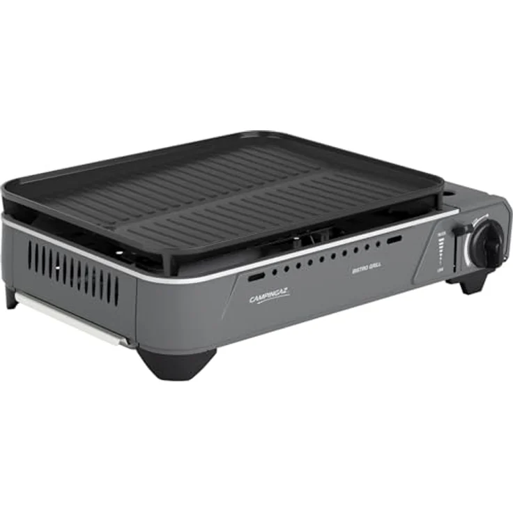 Campingaz Bistro GRILL Campinggrill, Gasgrill mit 6 Minuten Vorheizzeit, antihaftbeschichtete Grillfläche – Bild 2