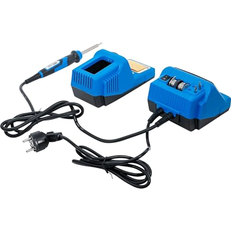 BGS Elektro-Lötkolben-Station | digital | 60 W, zuverlässiger Begleiter für Lötarbeiten | ergonomisches Design, blau – Bild 4